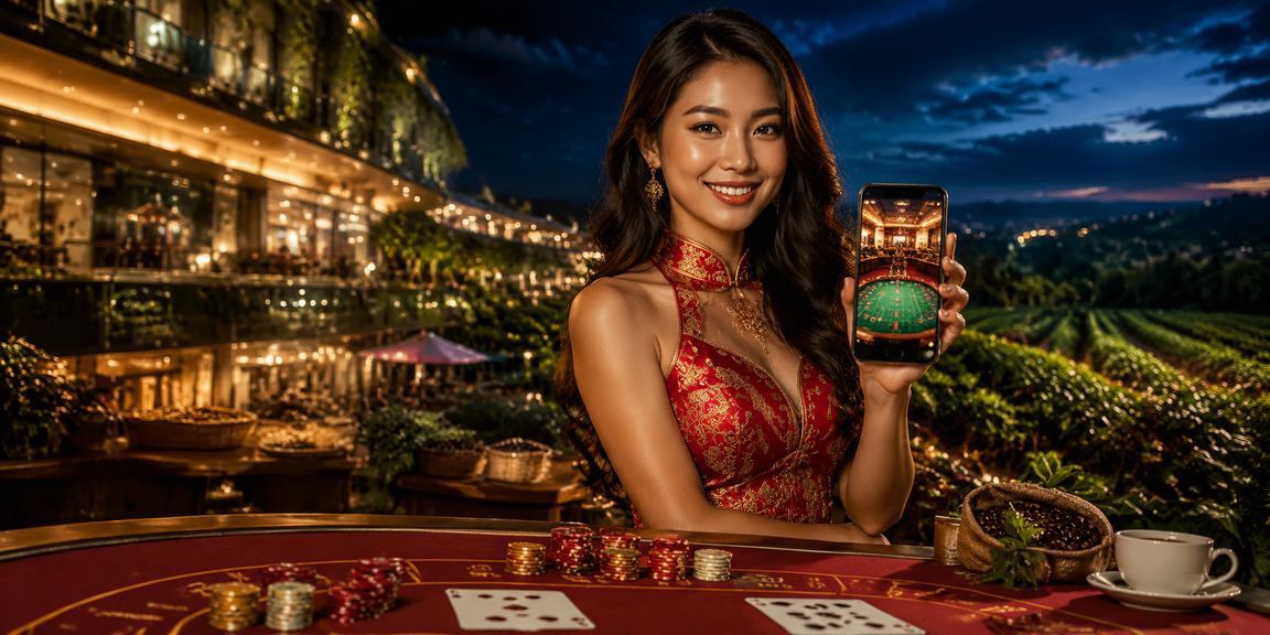 Không gian baccarat sang trọng tại Huế với áo dài truyền thống Việt Nam